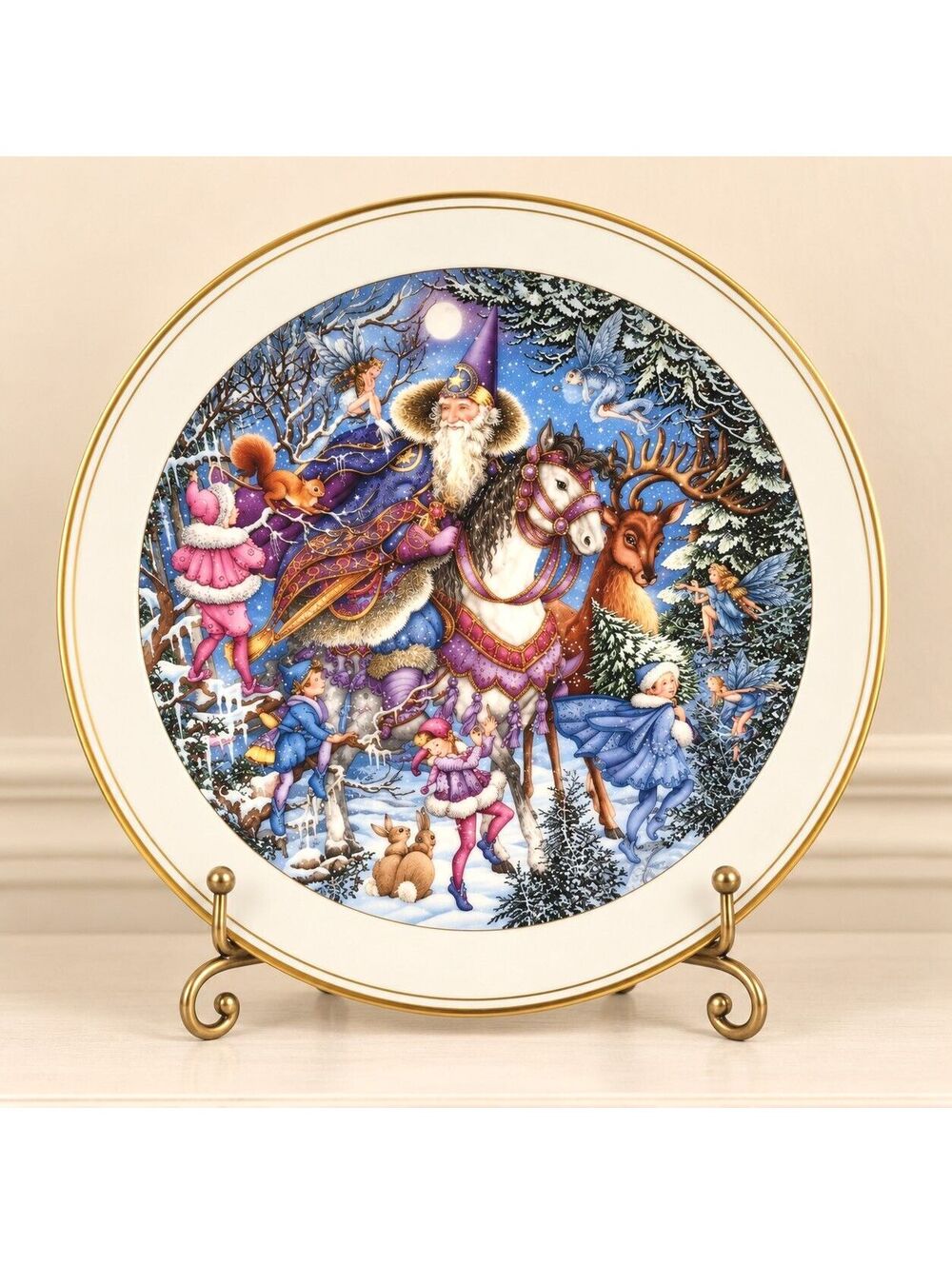 Royal Doulton Spellbinder Winter Magic Christmas Collector Fantasy Plate